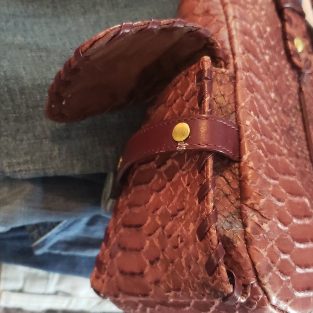 Via spiga snakeskin embossed handbag - Picture 6 of 7
